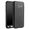 Husa 360 Samsung Galaxy A5 2017 Neagra: Fata, Spate + Sticla Securizata. Protectie Completa, Anti-Amprente
