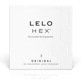 Lelo-Hex Cutie Prezervative 3 Bucăți-Latex