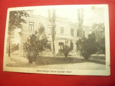 Ilustrata Lacul Sarat - Administratia Bailor interbelica ,Ed. Manea si Stanescu foto