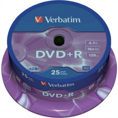 DVD+R VERBATIM 4.7GB 120min viteza 16x 25 buc Single Layer spindle &amp;amp;quot;Matt Silver&amp;amp;quot; &amp;amp;quot;43500&amp;amp;quot; foto