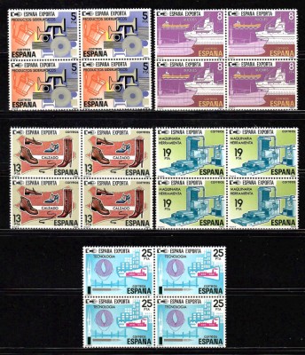 Spania 1980 - Export spaniol, bloc de 4, MNH foto