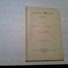 FINANTELE ROMANIEI IN 1906 - Dimitrie A. Sturdza - 1906, 58 p.