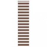 vidaXL Jaluzea tip zebra maro lățime țesătură 55,9 cm poliester