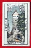 Germania notgeld 10 pfennig 1920 M&uuml;nnerstadt UNC **