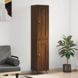 VidaXL Dulap &icirc;nalt, stejar maro, 34,5x34x180 cm, lemn prelucrat