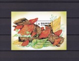 Coliță / Bloc Suvenir Maldive 1992 - Tematica Ciuperci, Specia Trametes cinnabarina - MNH -A99