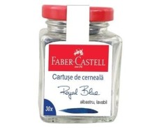 Cartuse cerneala mici albastre , 30 buc set, Faber-Castell