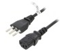 Cablu Alimentare Negru 1.8m IEC C13 10A, Goobay