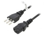 Cablu Alimentare Negru 1.8m IEC C13 10A, Goobay