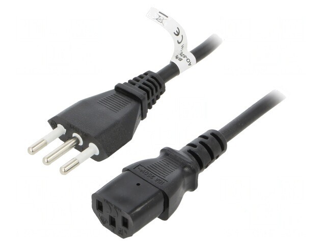 Cablu Alimentare Negru 1.8m IEC C13 10A