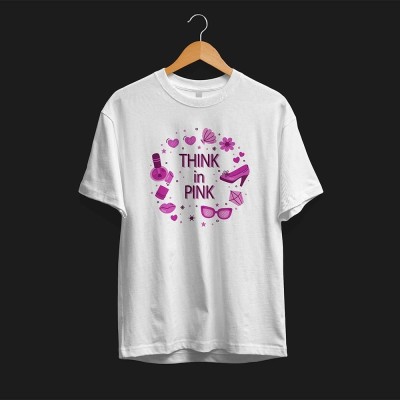 Tricou personalizat Think In Pink - XXL foto