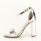 Sandale argintii elegante Elisabeta 129