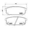 Placute frana Kia Sorento I (Jc) 08.02-12.11, Sorento I Van (Jc) 08.02-12.11, Spate, BREMBO