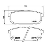 Placute frana Kia Sorento I (Jc) 08.02-12.11, Sorento I Van (Jc) 08.02-12.11, Spate, BREMBO