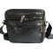Geanta umar, Piele Ecologica, Extra buzunare, Neagra, 16 x 19 x 9 cm