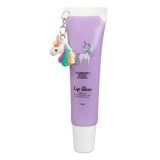 Luciu de buze hidratant cu aroma de afine sau guma de mestecat, pentru copii, 13 ml, cu pandantiv unicorn, CMCLASS