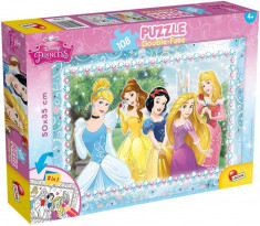 Puzzle de colorat - In lumea Printeselor (108 piese) foto