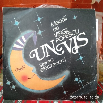 - MELODII DE VIRGIL POPESCU - UN VIS ( STARE EX VINIL 7 &amp;quot; )DISC VINIL LP RAR ! foto