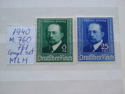 1940-Germania- Complet set-MLH-perfect foto