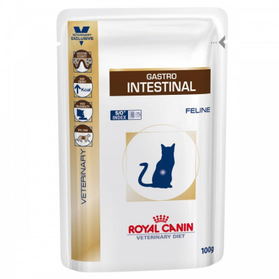 Hrana dietetica pentru pisici Royal Canin, Gastro Intestinal Moderate Calorie, 12 buc x 100 g foto