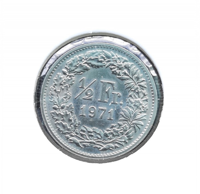 1/2 Franc 1971, Elvetia - G 4528