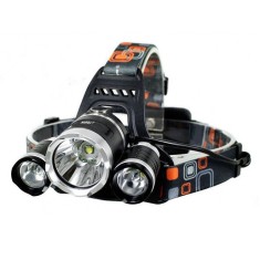 Lanterna De Cap 3 x Led Cree XML T6 MRG M-155, 2x Acumulatori 18650, Frontala, Negru C155