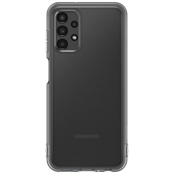 Husa Originala Samsung A13 4G Soft clear cover black EF-QA135TBEGWW