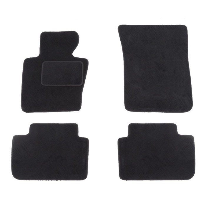 Set covorase auto mocheta Velor BMW X3 (E83), 06.2003-11.2010, negru,