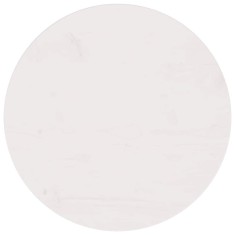 vidaXL Blat de masă, alb, &Oslash;50x2,5 cm, lemn masiv de pin 813653