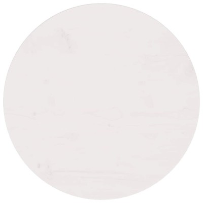 Blat de masă, alb, &amp;Oslash;50x2,5 cm, lemn masiv de pin foto
