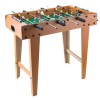 Masa de fotbal cu teren si 18 jucatori flippy, 6 manere, cu tablou pentru scor, din metal, lemn si abs, 69 x 36.5 x 61 cm, cu picioare, pentru copii/a