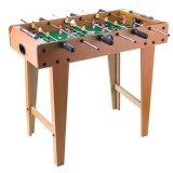 Masa de fotbal cu teren si 18 jucatori flippy, 6 manere, cu tablou pentru scor, din metal, lemn si abs, 69 x 36.5 x 61 cm, cu picioare, pentru copii/a