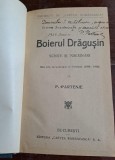 Boierul Dragusin - P. Partenie cu dedicatia autorului
