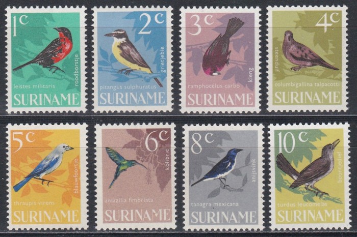 Surinam 1966 - Păsări, MNH