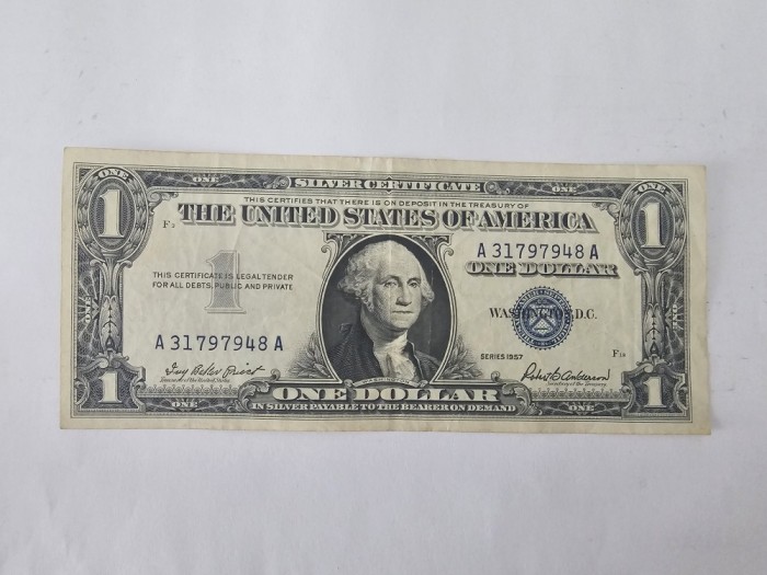 SUA 1 Dollar 1957 Silver Certificate