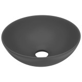 Cumpara ieftin Chiuveta de baie, gri inchis, ceramica, rotund