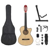Set chitară acustică occidentală 12 piese 6 corzi cu egalizator