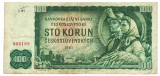 Cehoslovacia 100 Korun 1961 P-91 Seria 906169