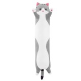 Cumpara ieftin Jucarie de plus, pisica lunga, tip perna, 50 cm, gri