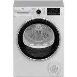 Uscator de rufe BEKO B3T40239W EU, 10 kg, 15 programe, HomeWhiz, Pompa de caldura, Clasa C, alb