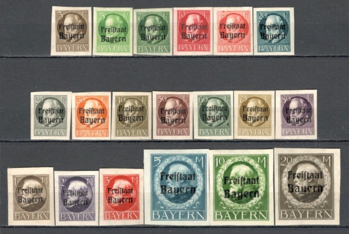Bayern.1919/20 Regele Ludwig III-supr. nedantelate XB.12