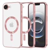 Husa premium iPhone 16e Techsuit Luxury Crystal MagSafe, roz