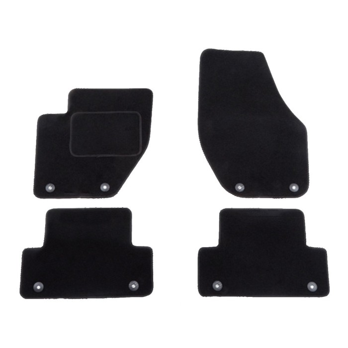 Set covorase auto mocheta Velor VOLVO V40, 07.2012-08.2019, negru,