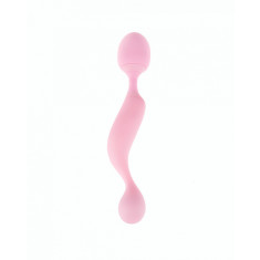 Vibrator Wand Universal Massager 10 Moduri Vibratii Silicon Roz