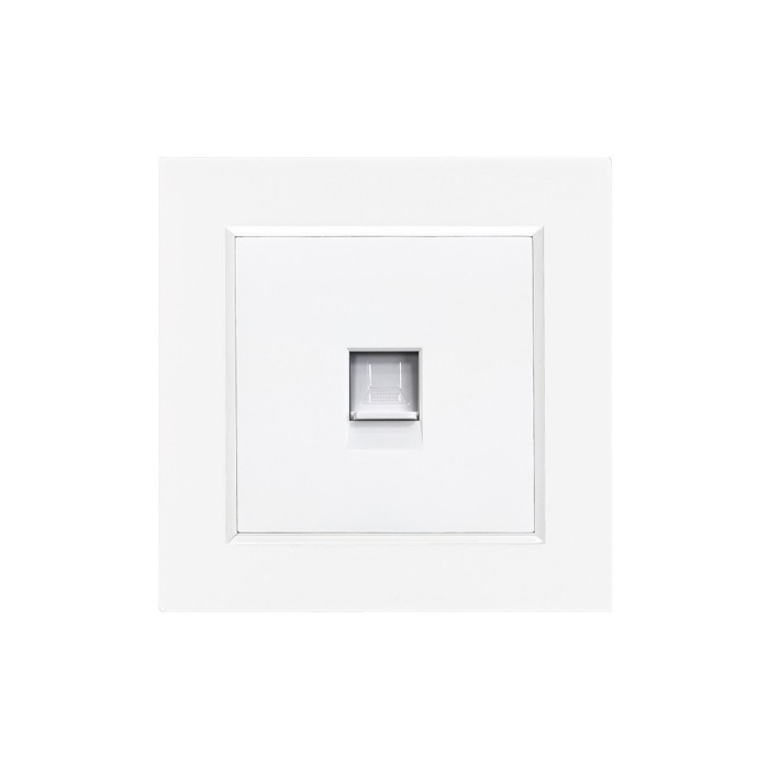Priză Nova UTP RJ-45 cu cadru alb
