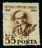 ROMANIA 1954 LP 359 V.I.Lenin, 1v. ȘTAMPILAT, Stampilat