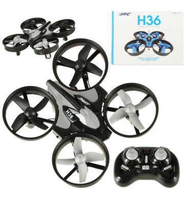 Dronă RC neagră JJRC H36 mini 2.4GHz 4CH 6 axe foto