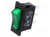 Rocker Switch TE Connectivity SPST 2 ON-OFF 10A/250VAC Negru 50m&Omega;