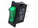 Rocker Switch TE Connectivity SPST 2 ON-OFF 10A/250VAC Negru 50m&Omega;
