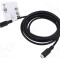 Cablu USB 3.2 USB-C 1m negru 5Gbps PVC Goobay